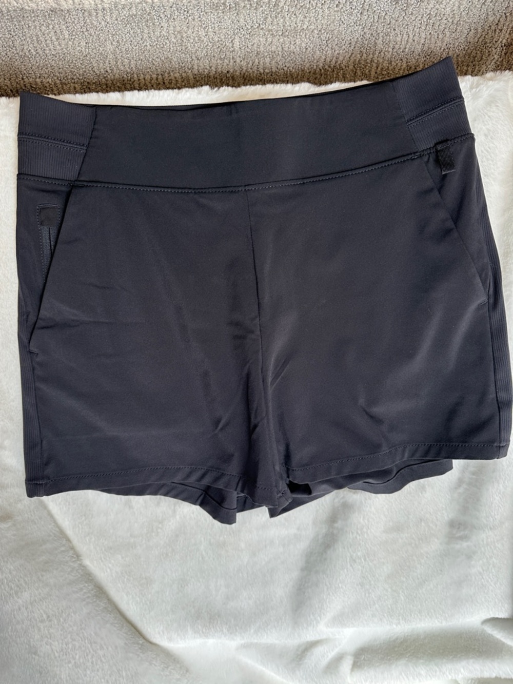 Athleta Black Women's Athletic Shorts with Wide Waistband